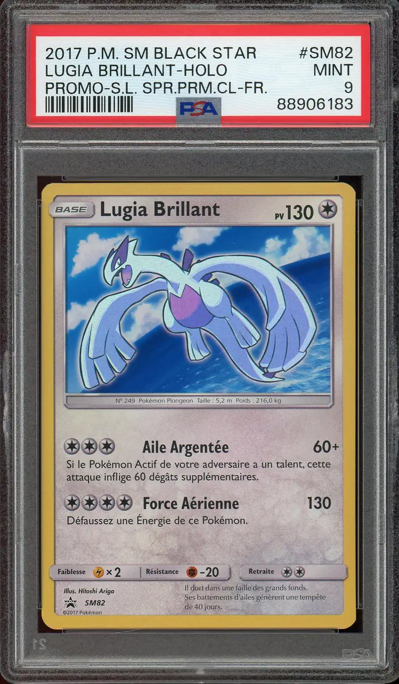 PSA 9 Lugia Brillant