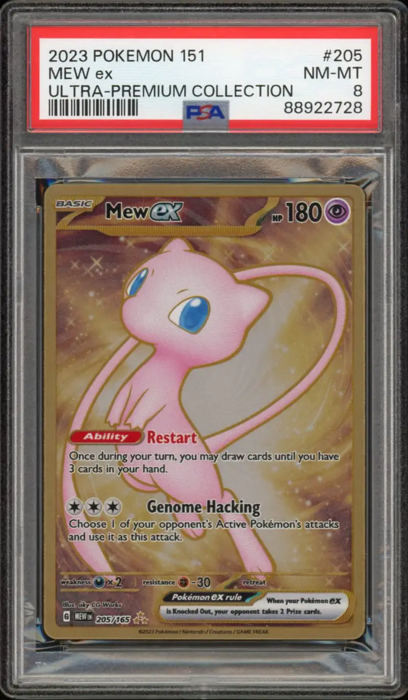 PSA 8 Mew Ex Gold