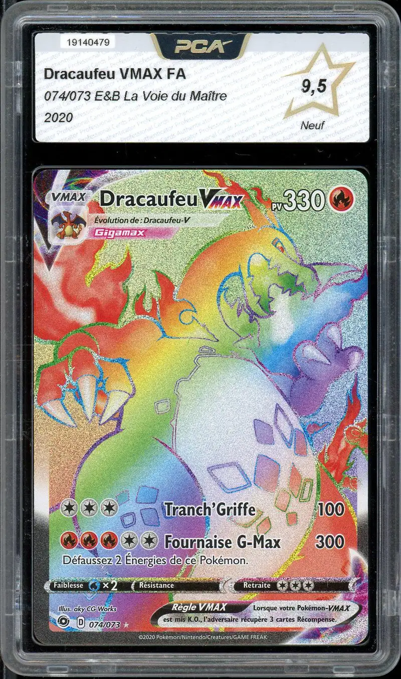 PCA 9.5 Dracaufeu VMax Rainbow
