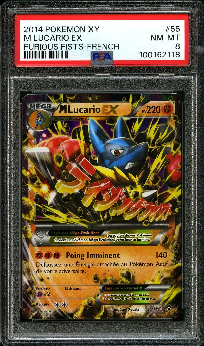 PSA 8 M Lucario Ex