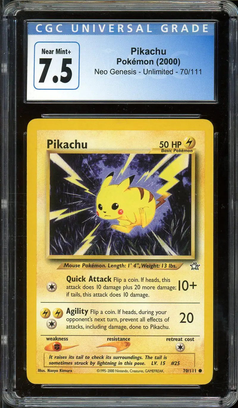 CGC 7.5 Pikachu