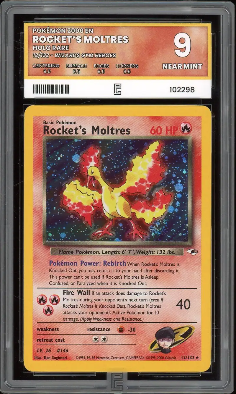 PG 9 Rocket's Moltres Holo