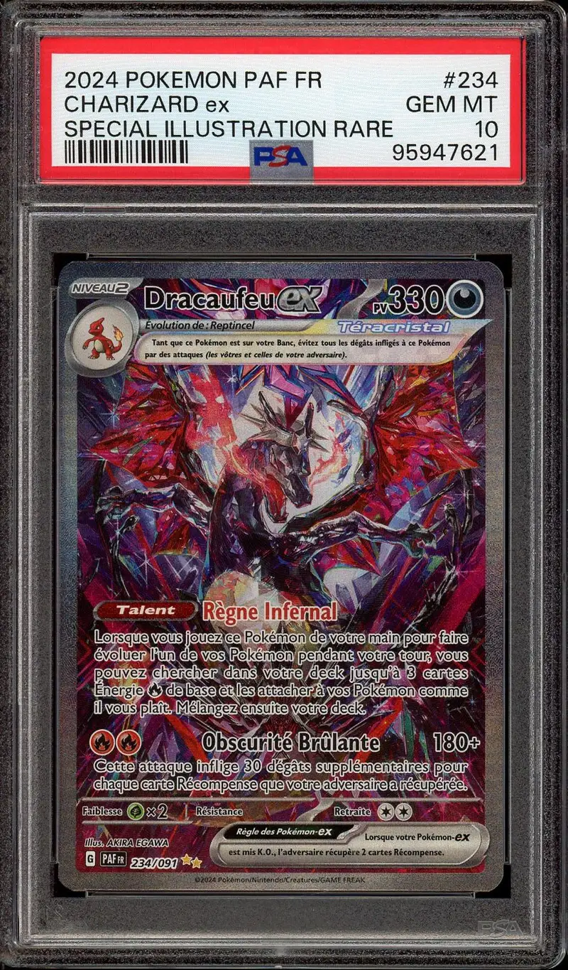 PSA 10 Dracaufeu Ex
