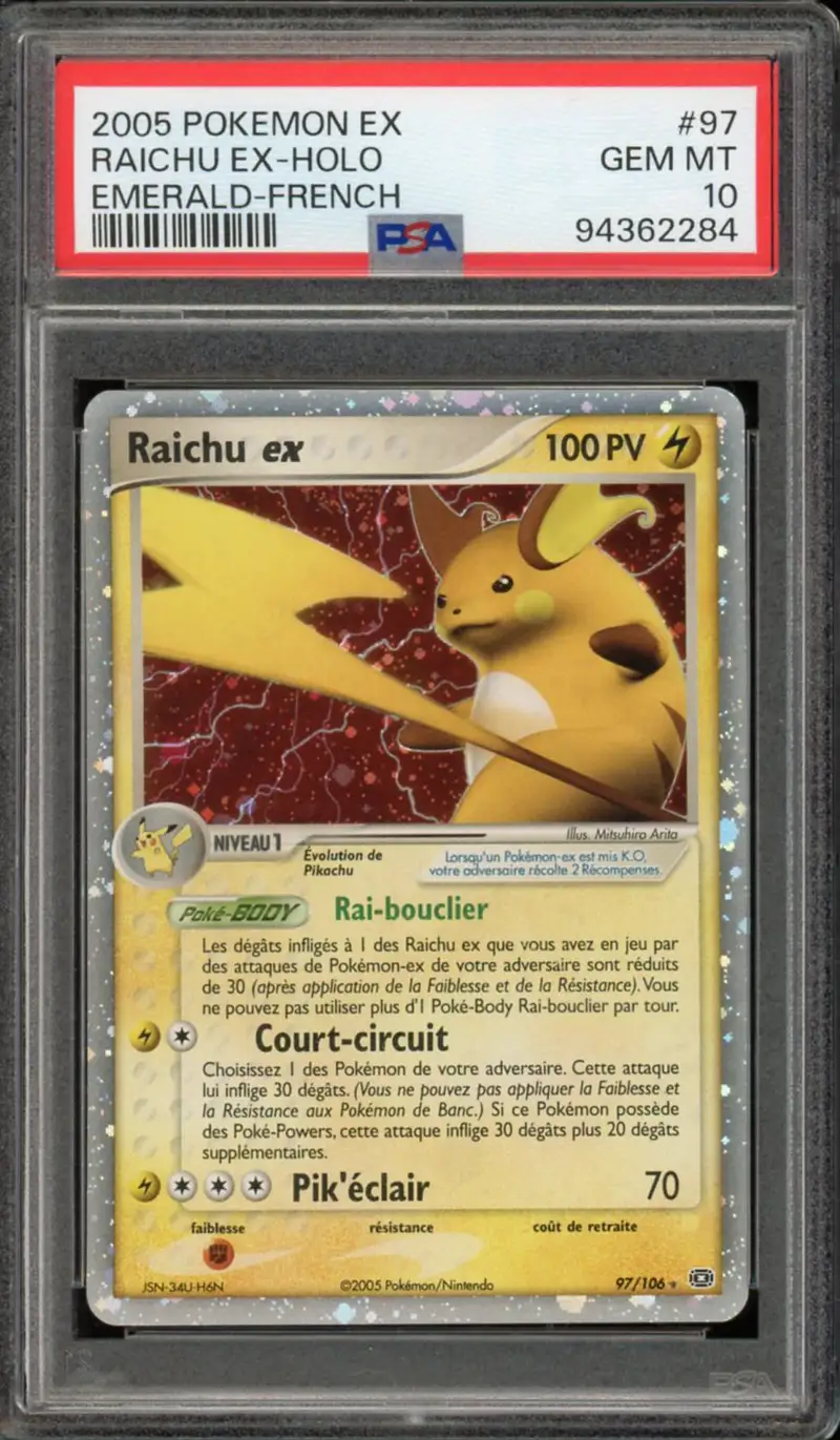 PSA 10 Raichu Ex