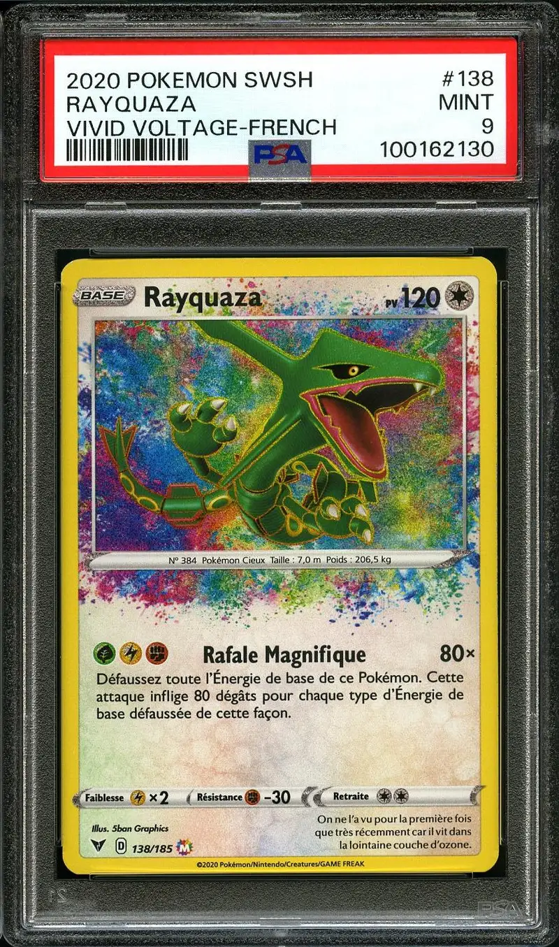PSA 9 Rayquaza Holo