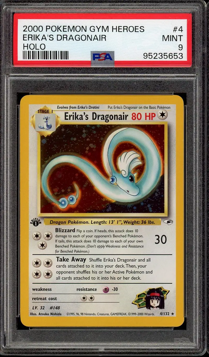 PSA 9 Erika's Dragonair Holo