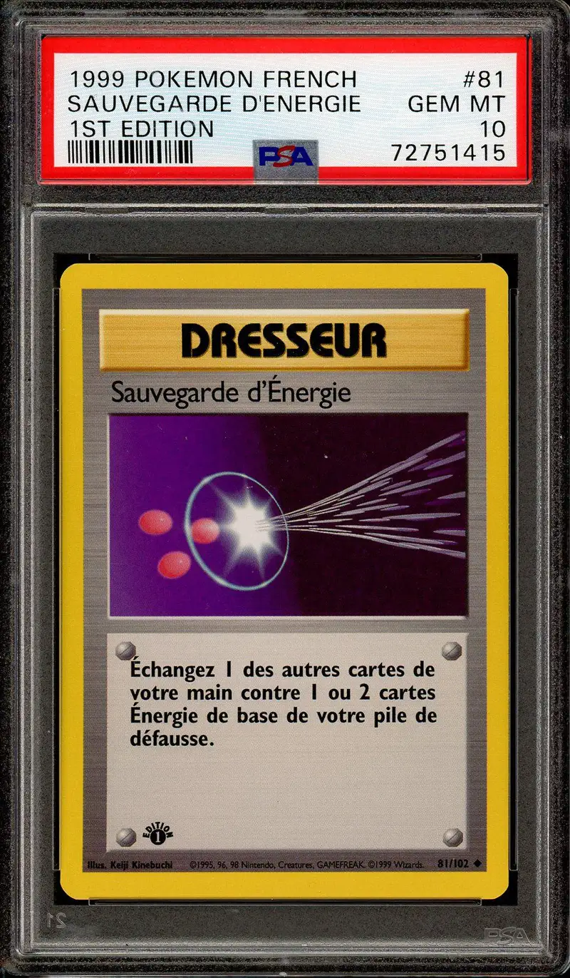 PSA 10 Sauvegarde d'Energie