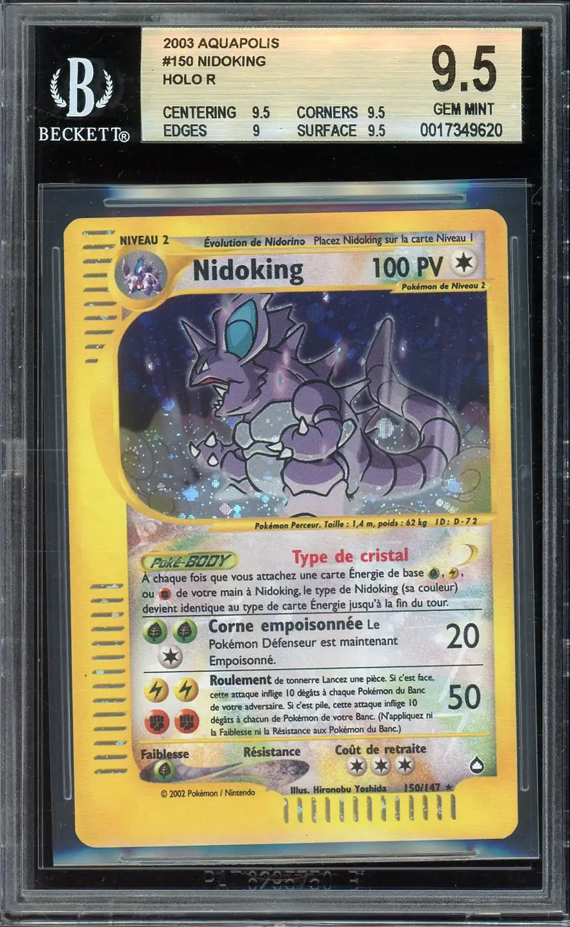 BGS 9.5 Nidoking Cristal
