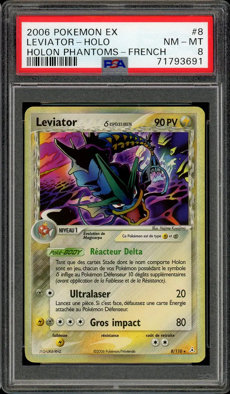 PSA 8 Léviator Holo