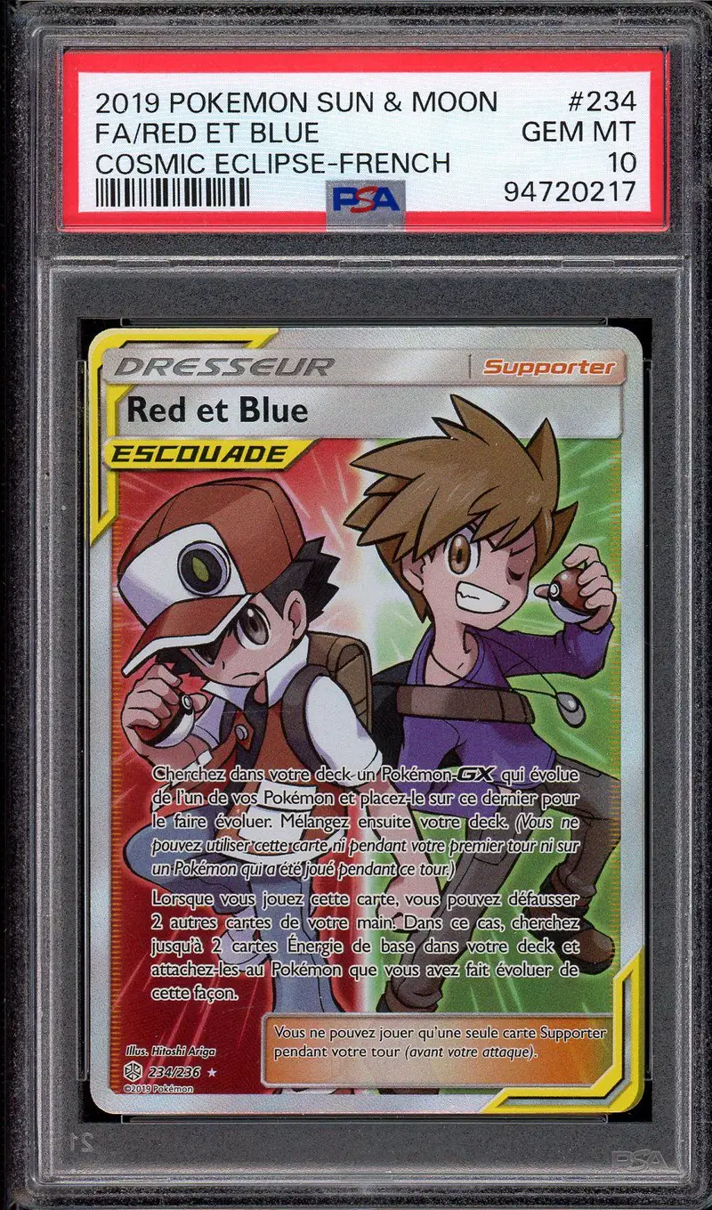 PSA 10 Red et Blue