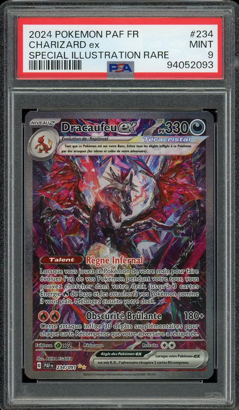 PSA 9 Dracaufeu Ex