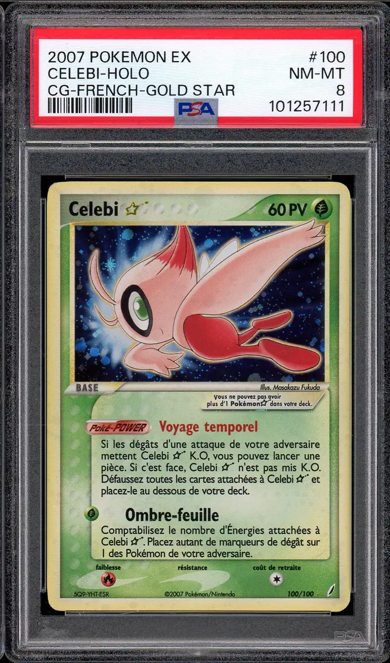 PSA 8 Celebi Gold Star