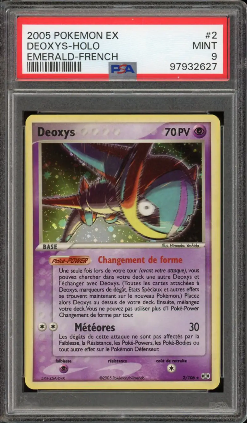 PSA 9 Deoxys Holo