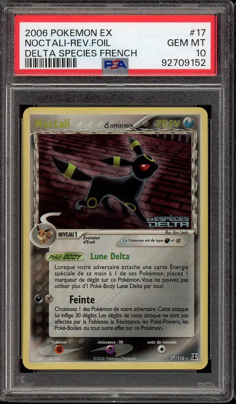 PSA 10 Noctali Holo Reverse
