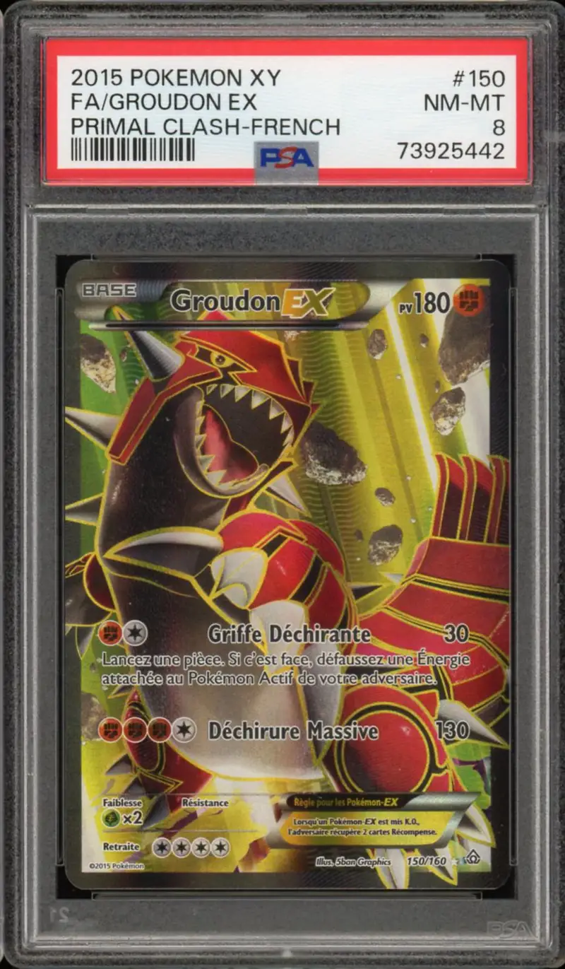 PSA 8 Groudon Ex