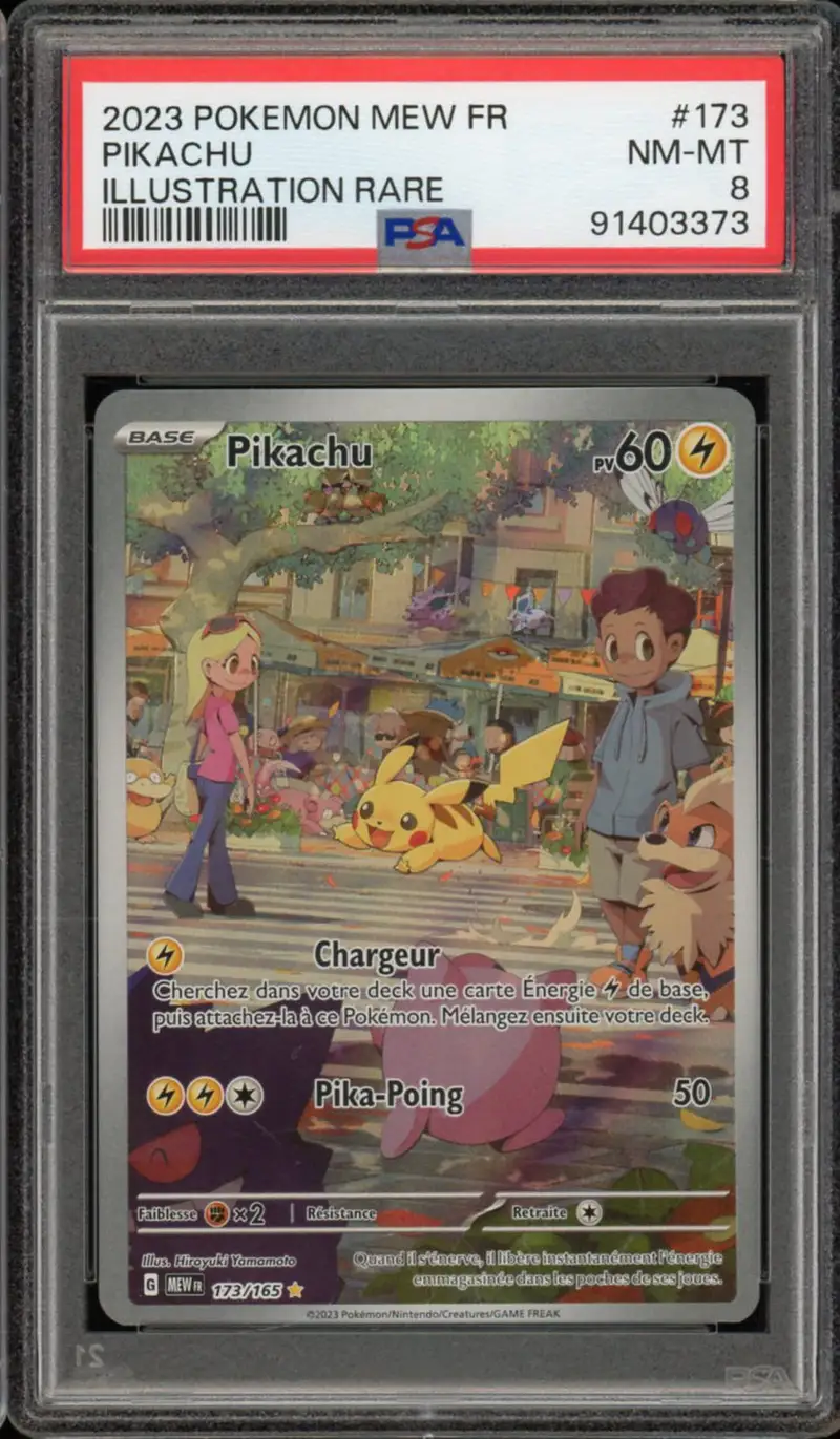 PSA 8 Pikachu