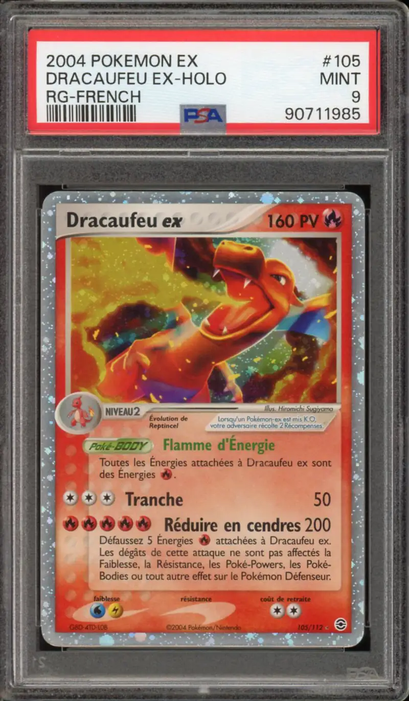 PSA 9 Dracaufeu Ex