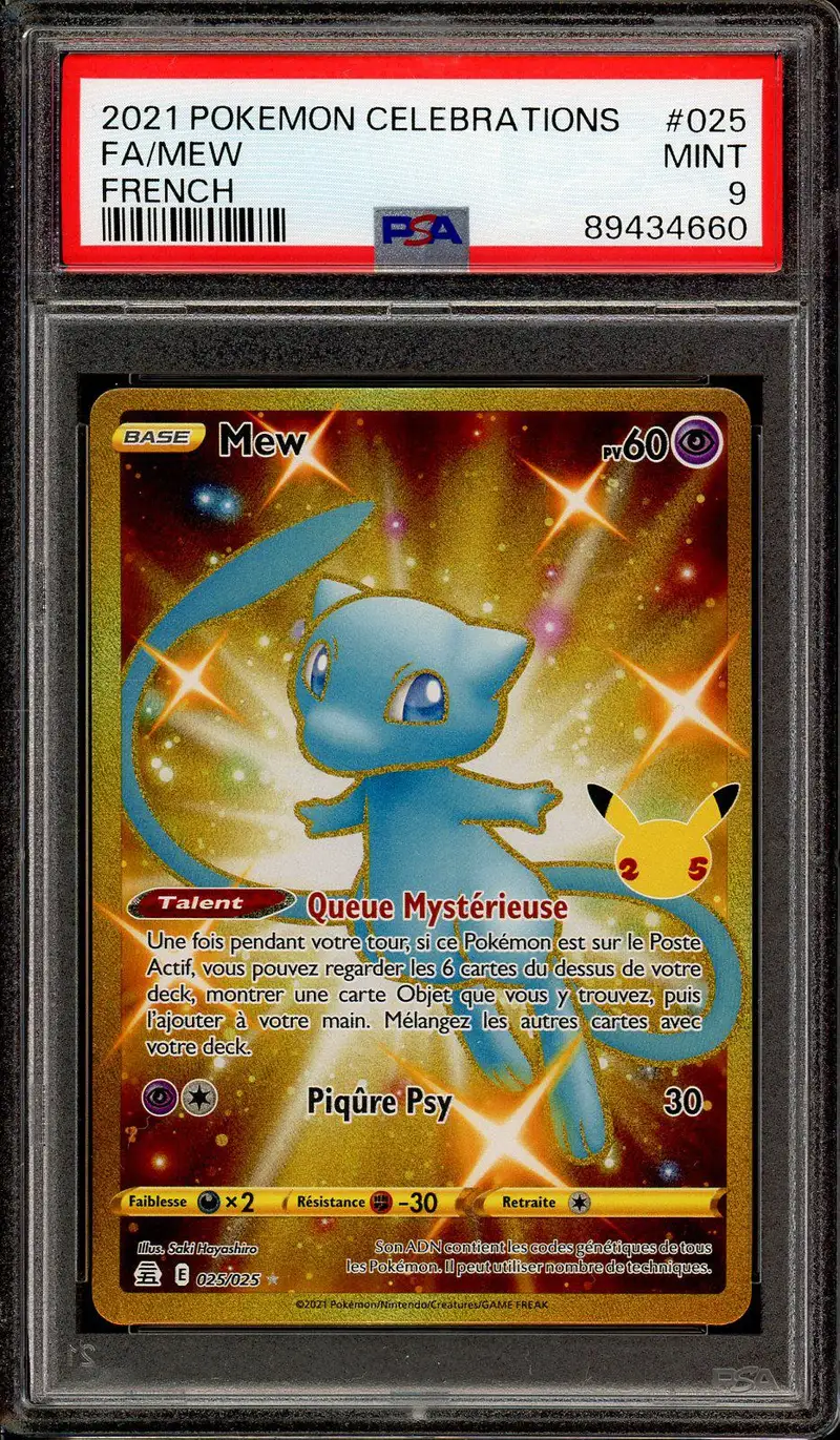 PSA 9 Mew Gold