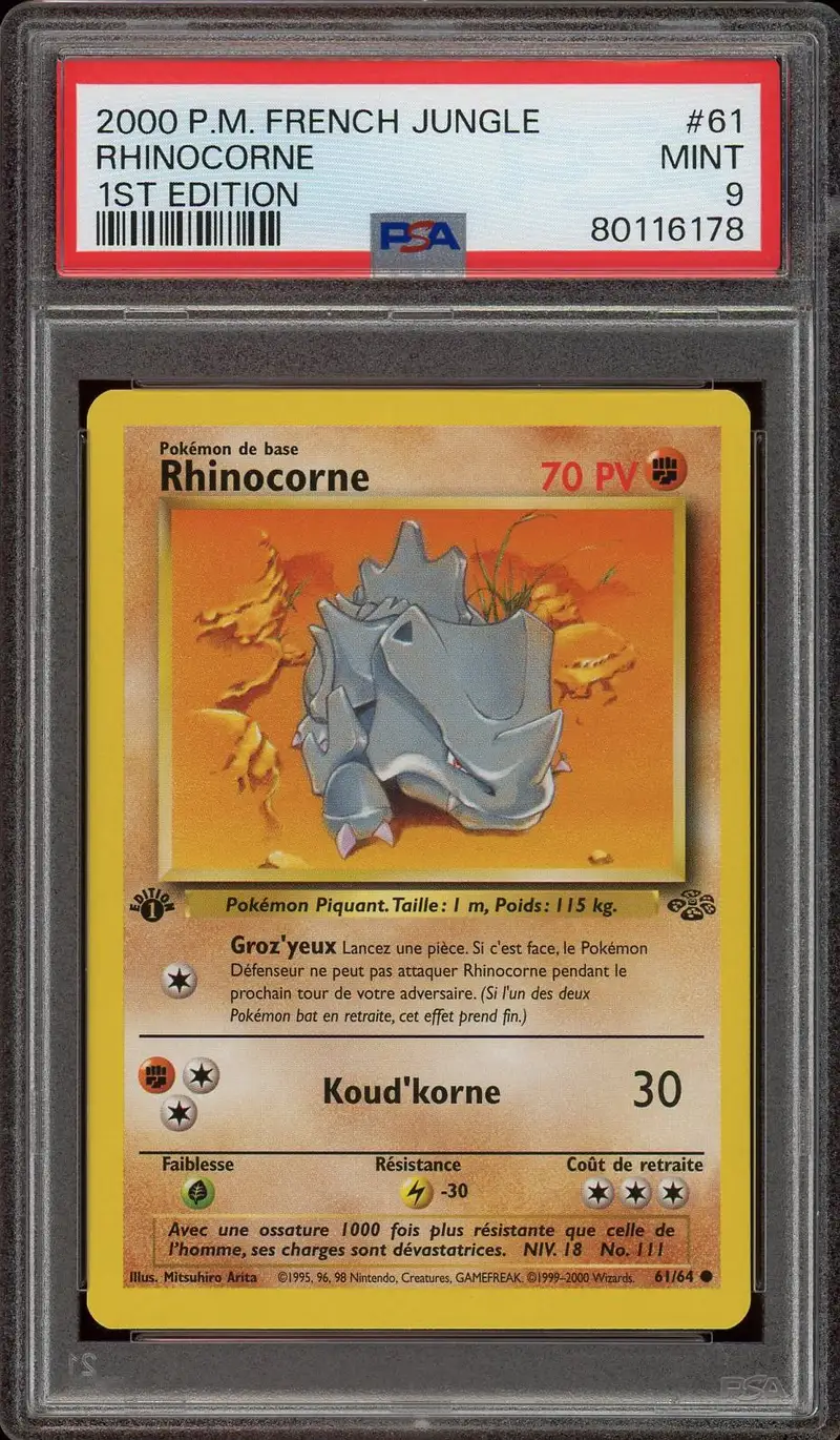 PSA 9 Rhinocorne