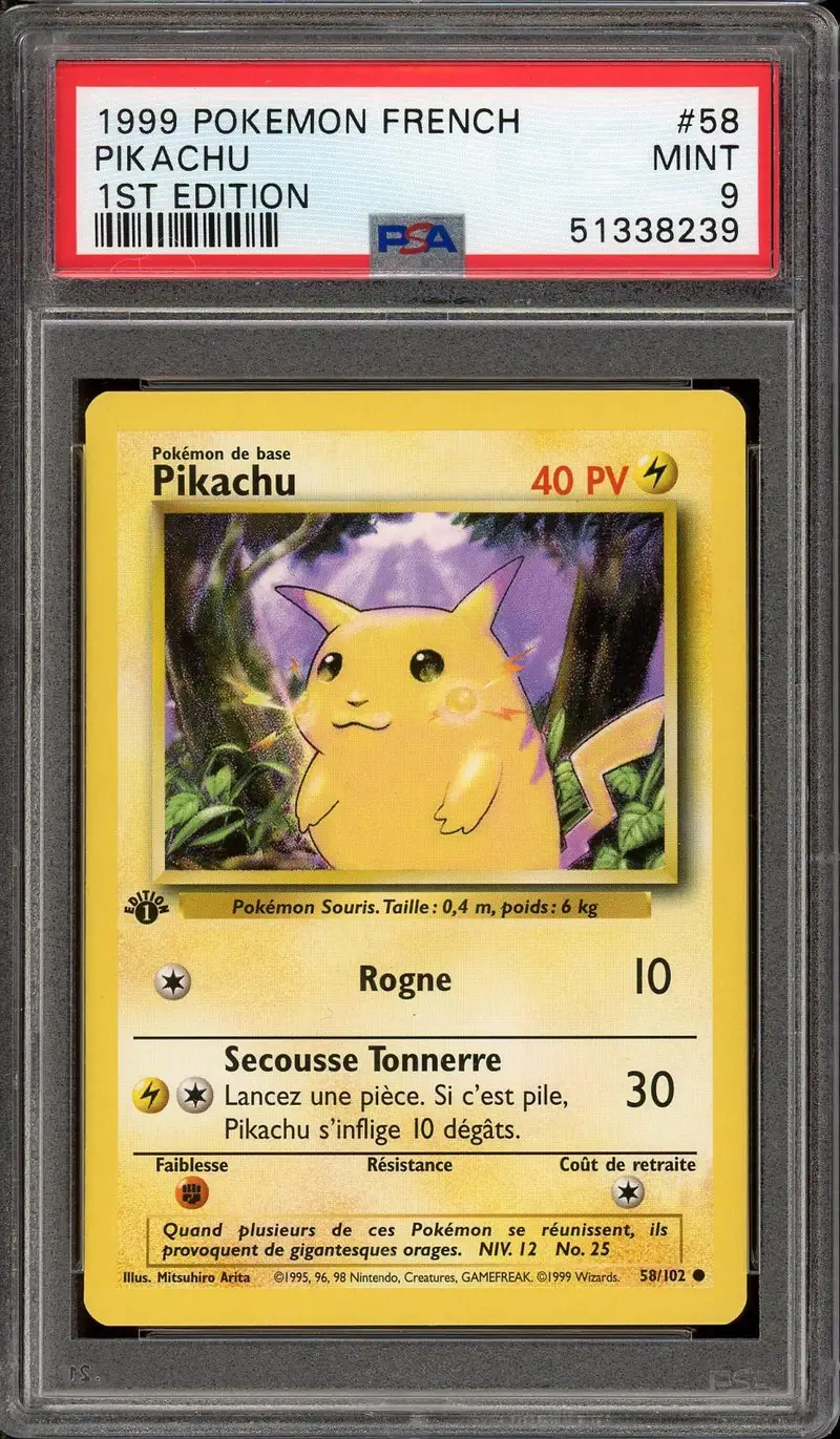PSA 9 Pikachu