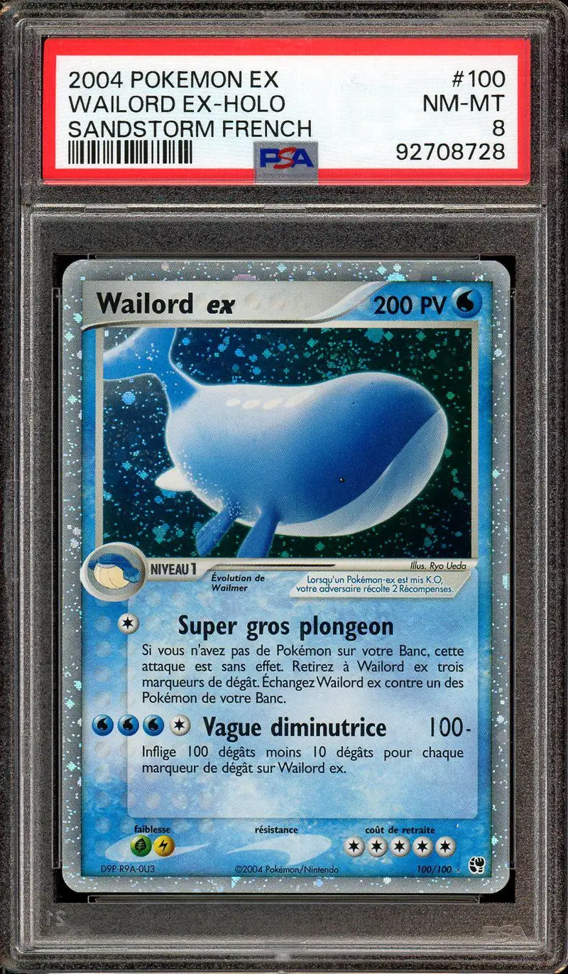 PSA 8 Wailord Ex
