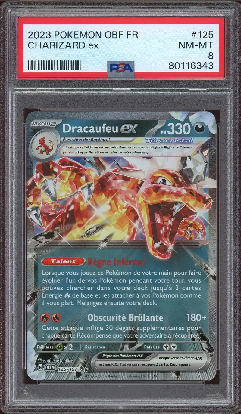 PSA 8 Dracaufeu Ex