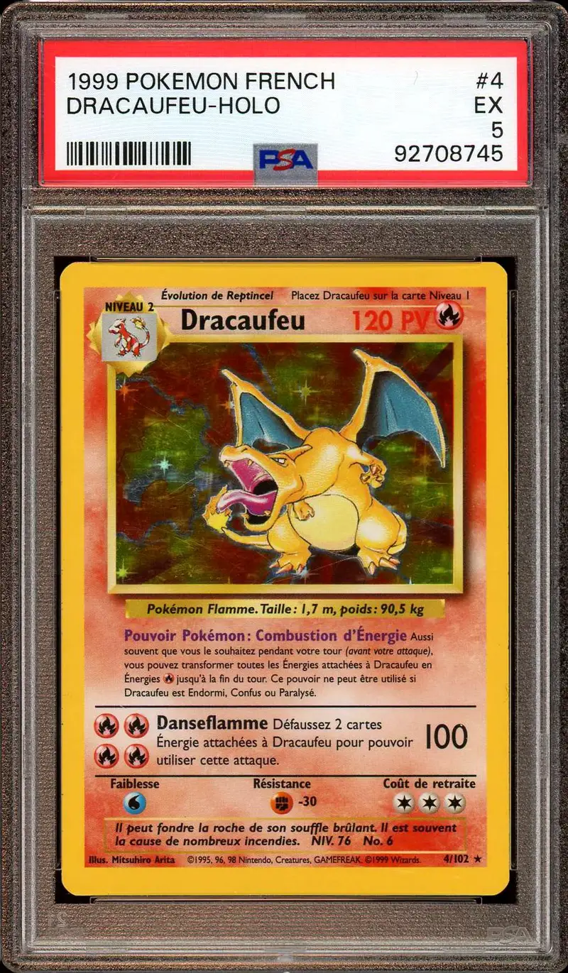 PSA 5 Dracaufeu Holo