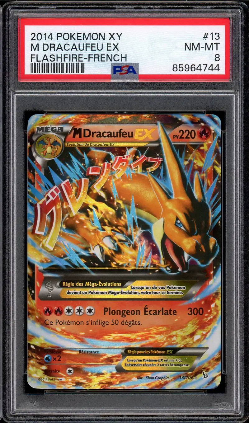 PSA 8 M Dracaufeu Ex