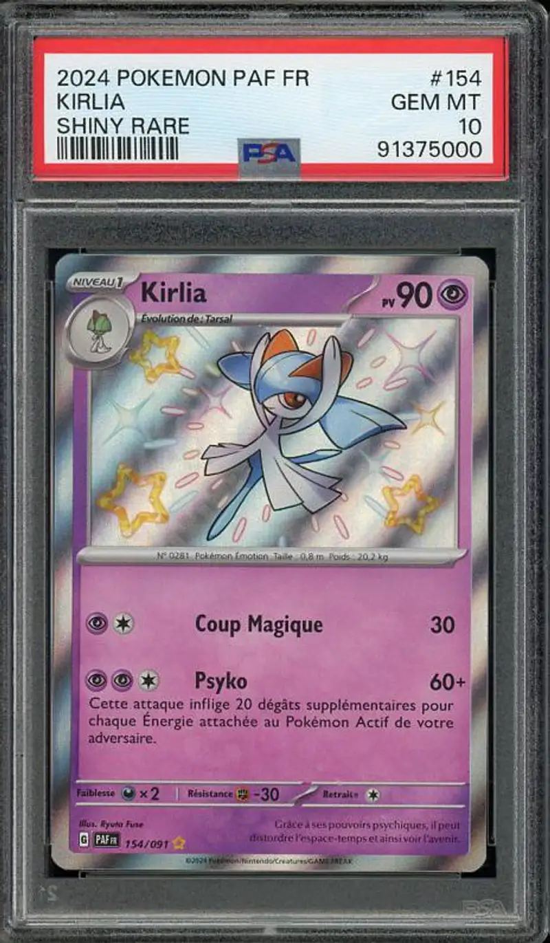 PSA 10 Kirlia Shiny