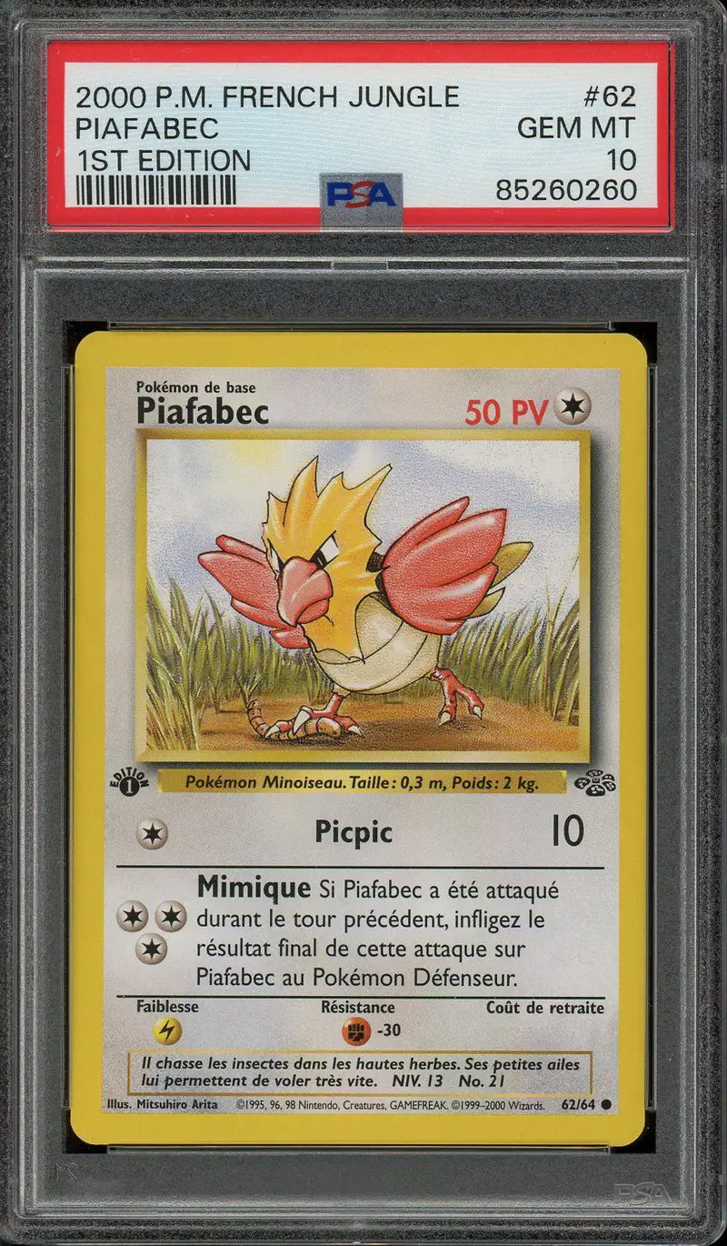 PSA 10 Piafabec