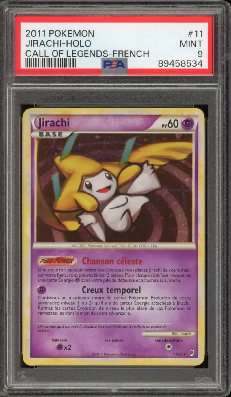 PSA 9 Jirachi Holo