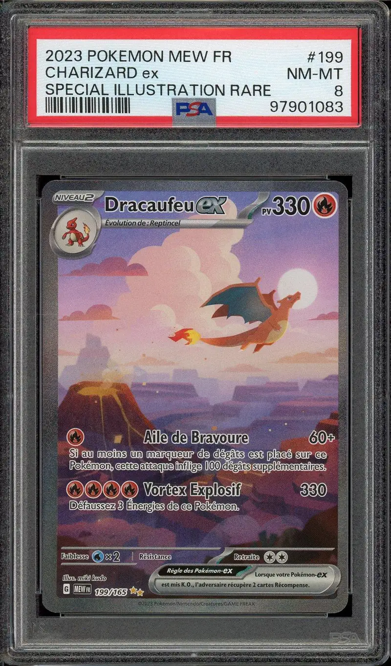 PSA 8 Dracaufeu Ex
