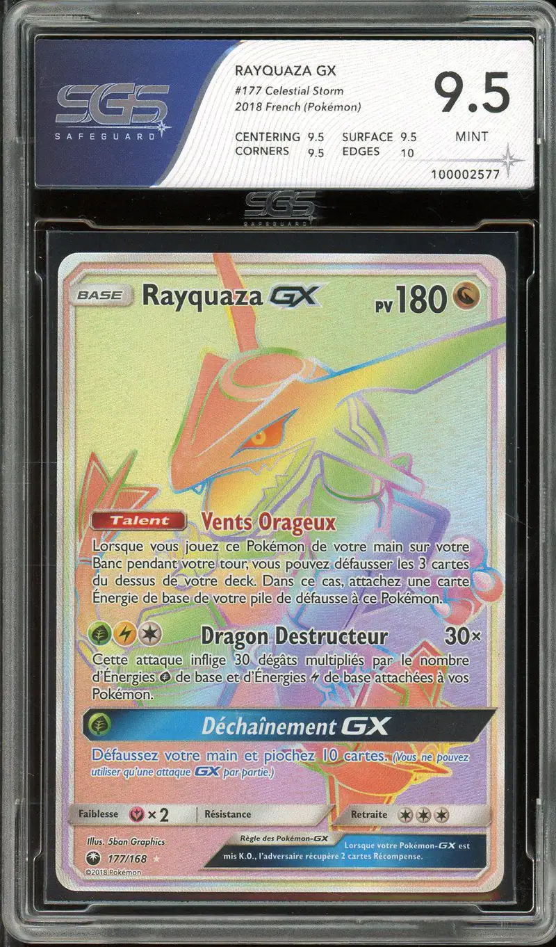SGS 9.5 Rayquaza Gx
