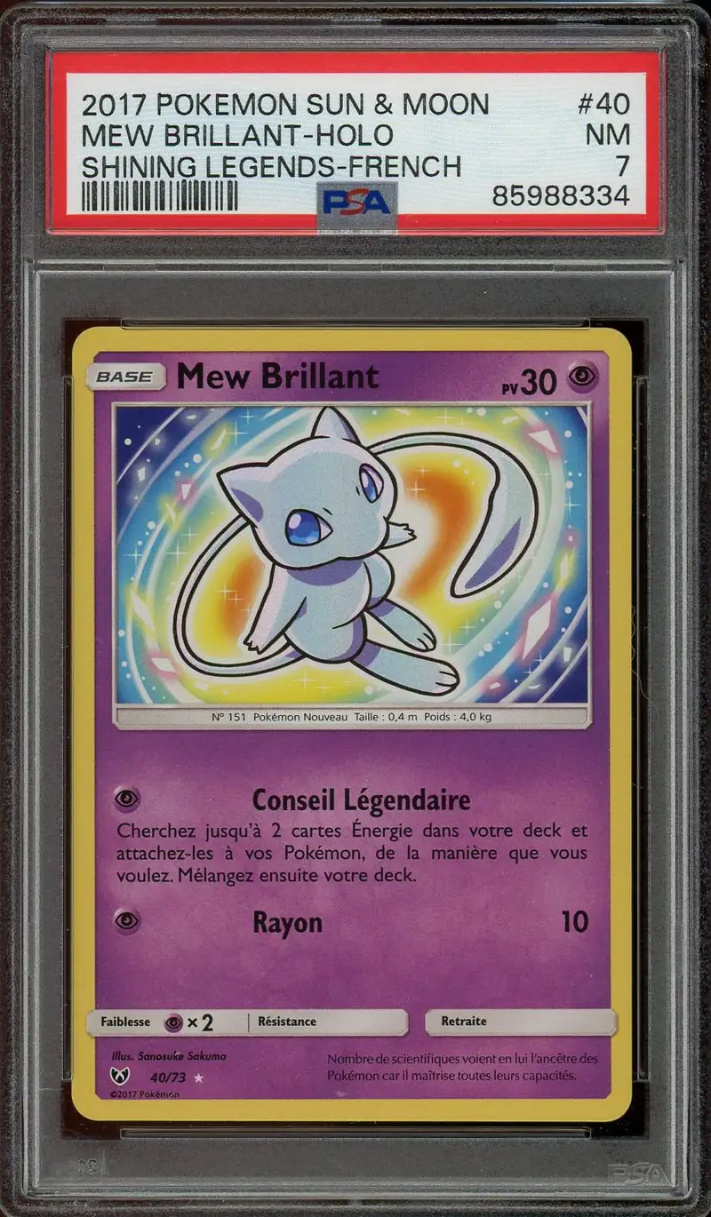 PSA 7 Mew Brillant