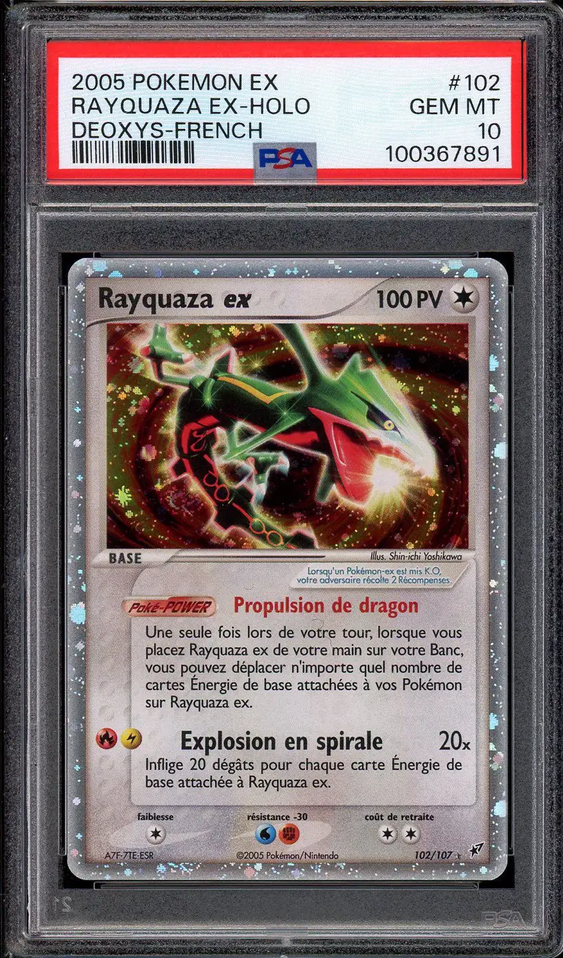PSA 10 Rayquaza Ex