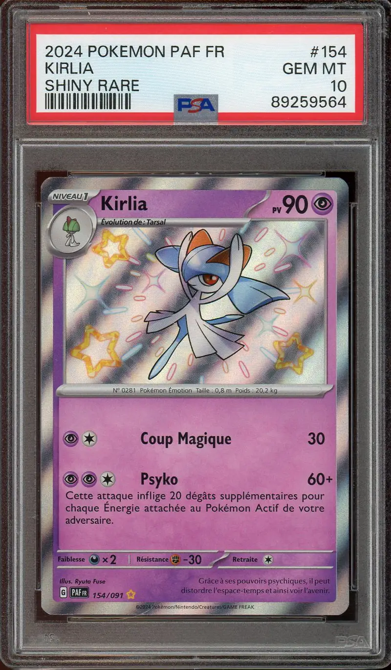 PSA 10 Kirlia Shiny