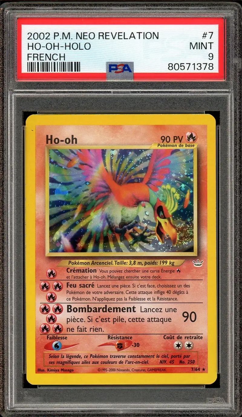 PSA 9 Ho-Oh Holo