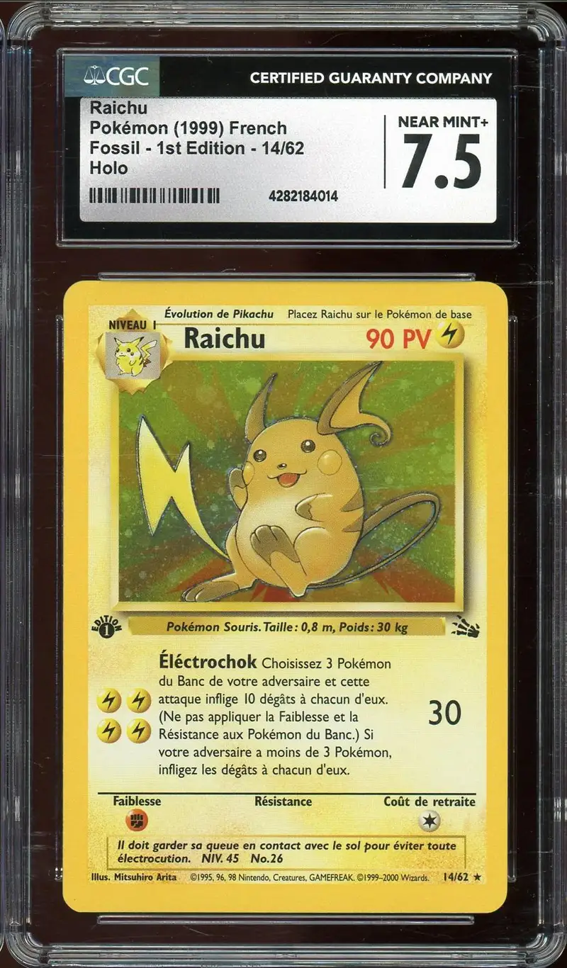 CGC 7.5 Raichu Holo
