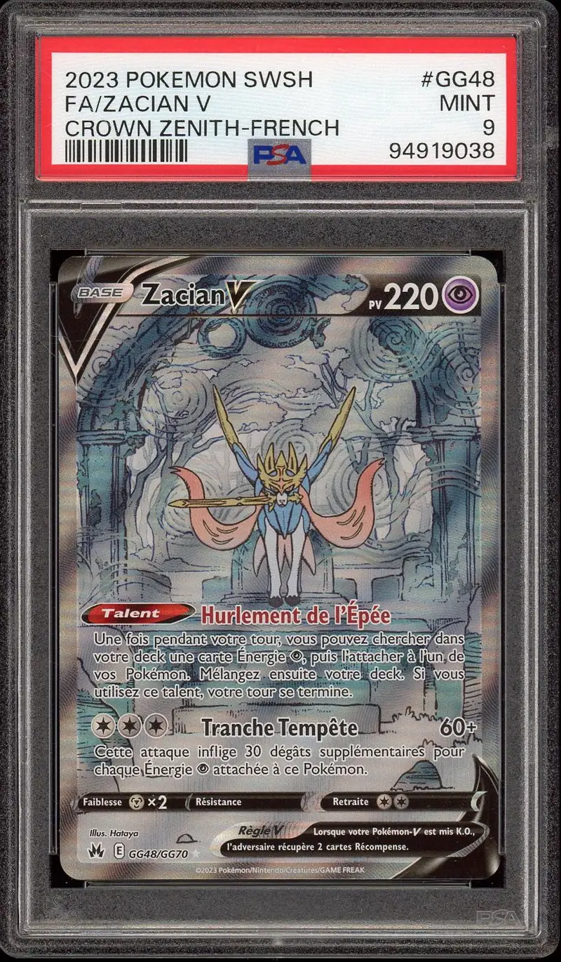 PSA 9 Zacian V