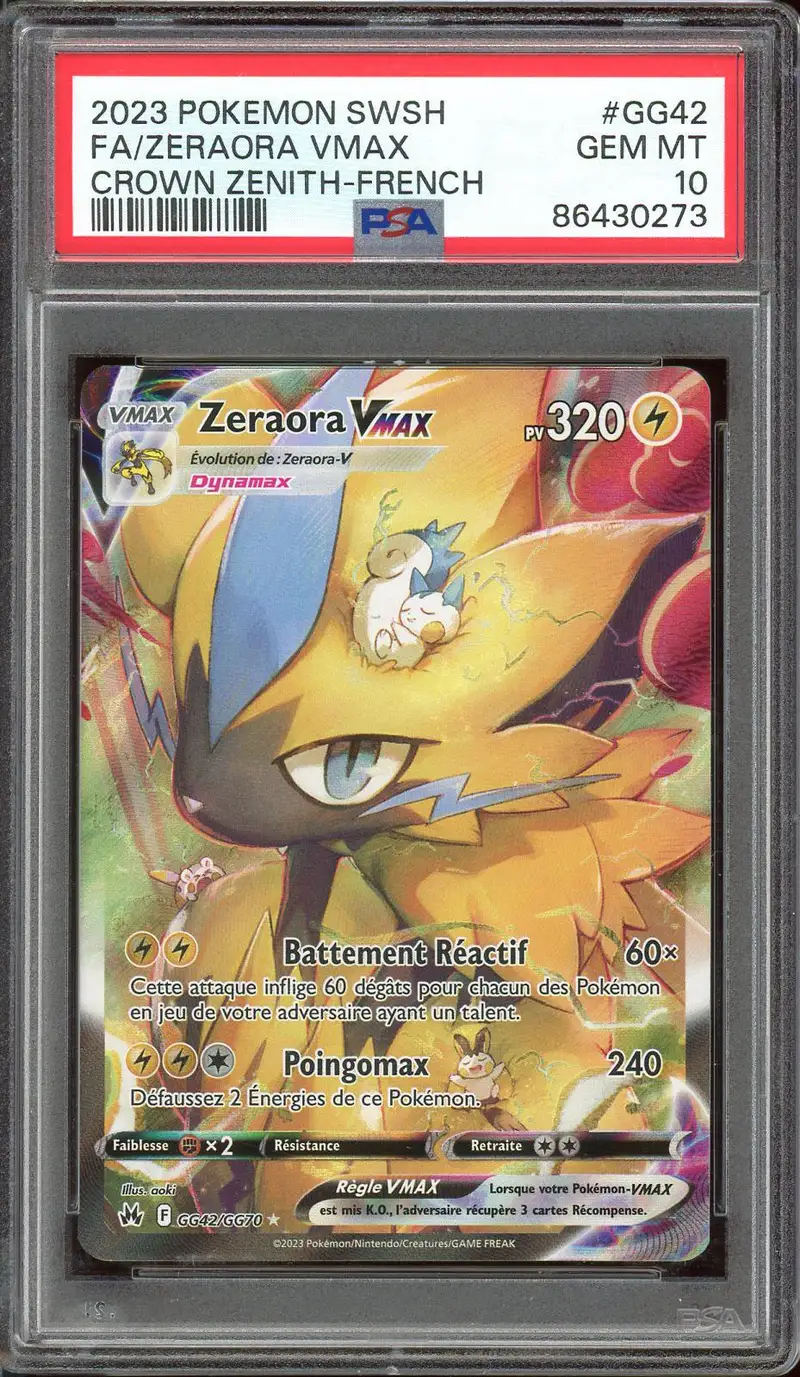 PSA 10 Zeraora VMax