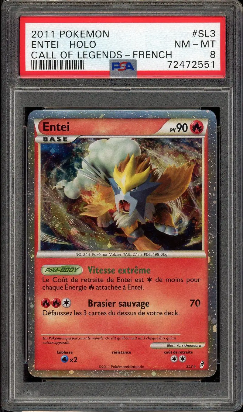 PSA 8 Entei Holo
