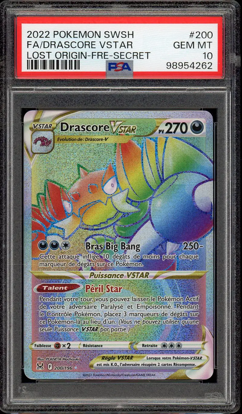 PSA 10 Drascore VStar Rainbow