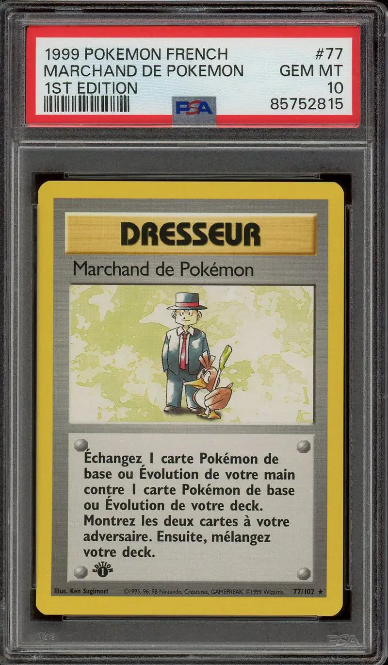 PSA 10 Marchand de Pokémon