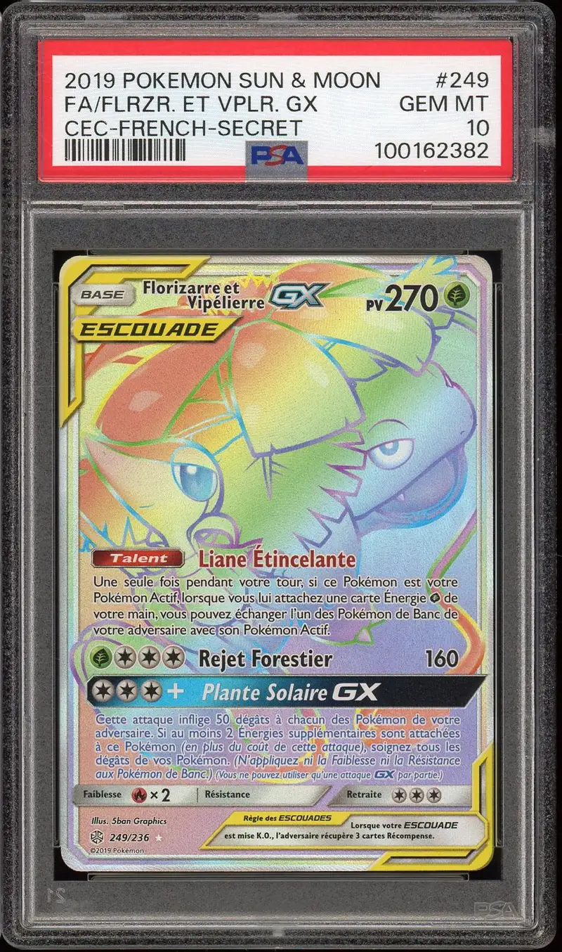 PSA 10 Florizarre et Vipélierre Gx Rainbow