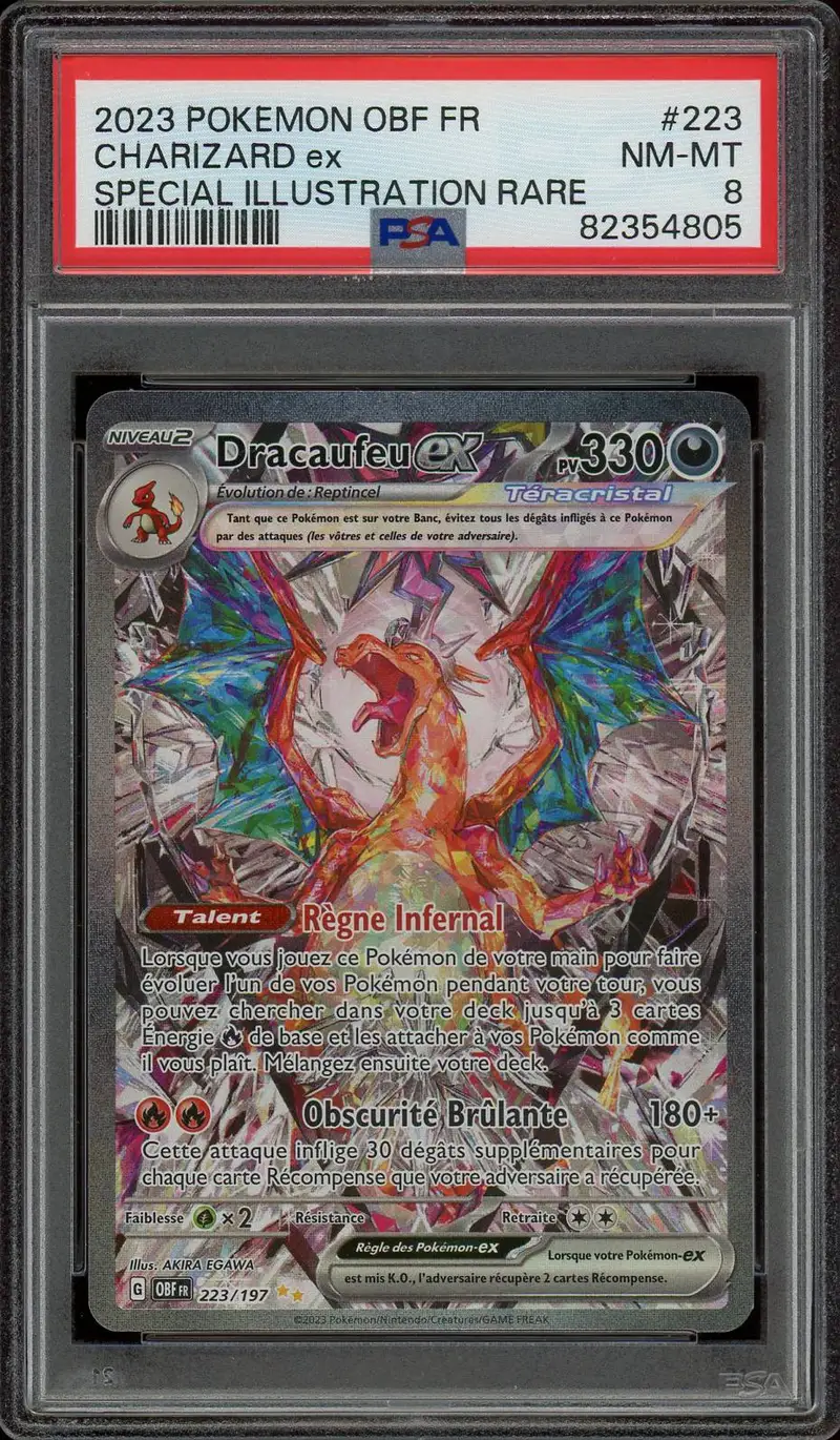 PSA 8 Dracaufeu Ex