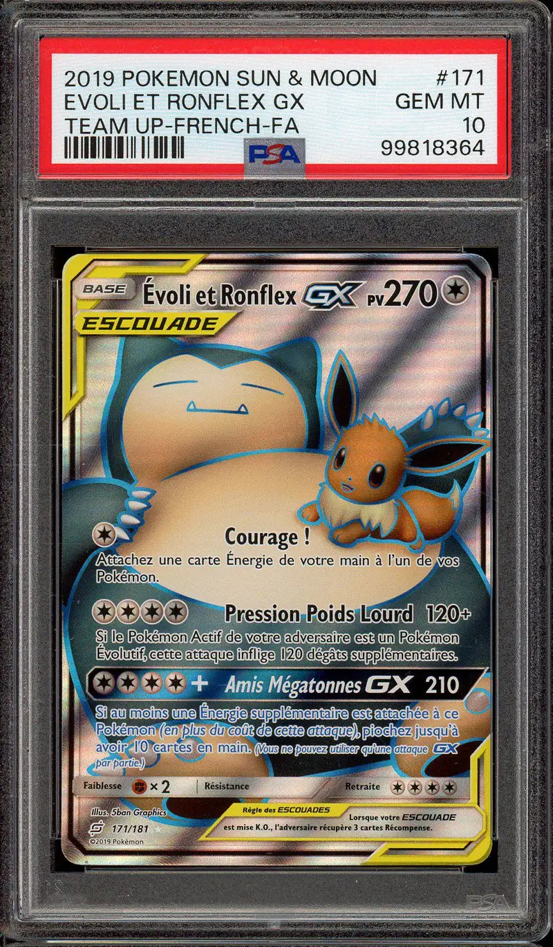PSA 10 Evoli et Ronflex Gx