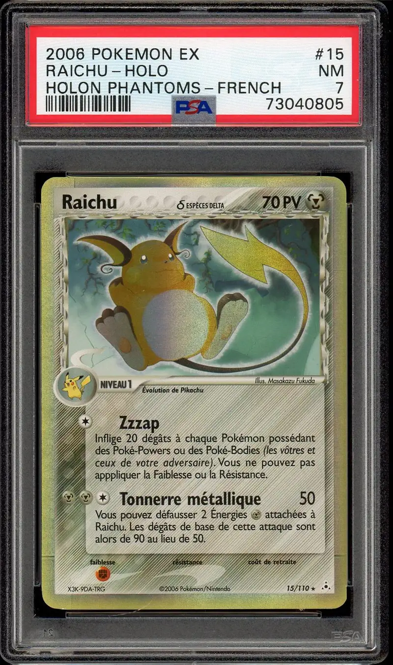 PSA 7 Raichu Holo