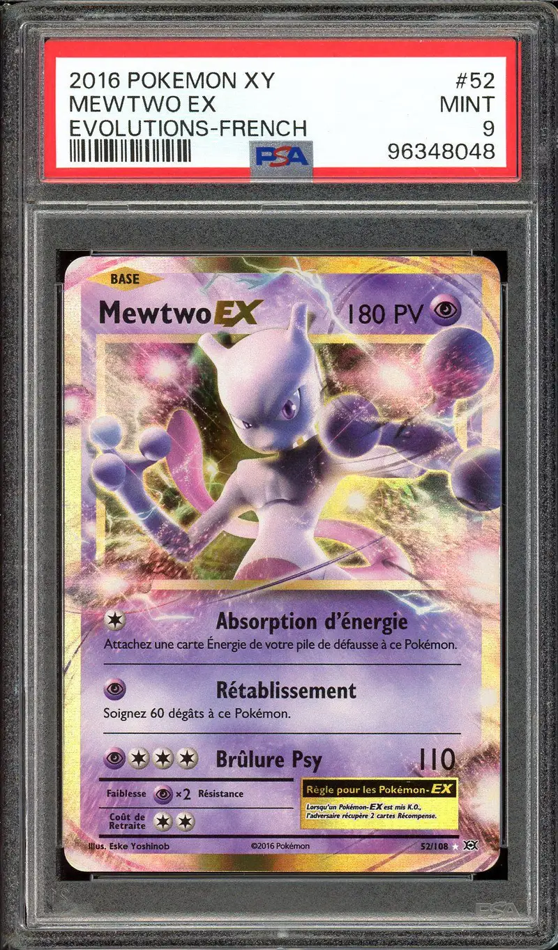 PSA 9 Mewtwo Ex
