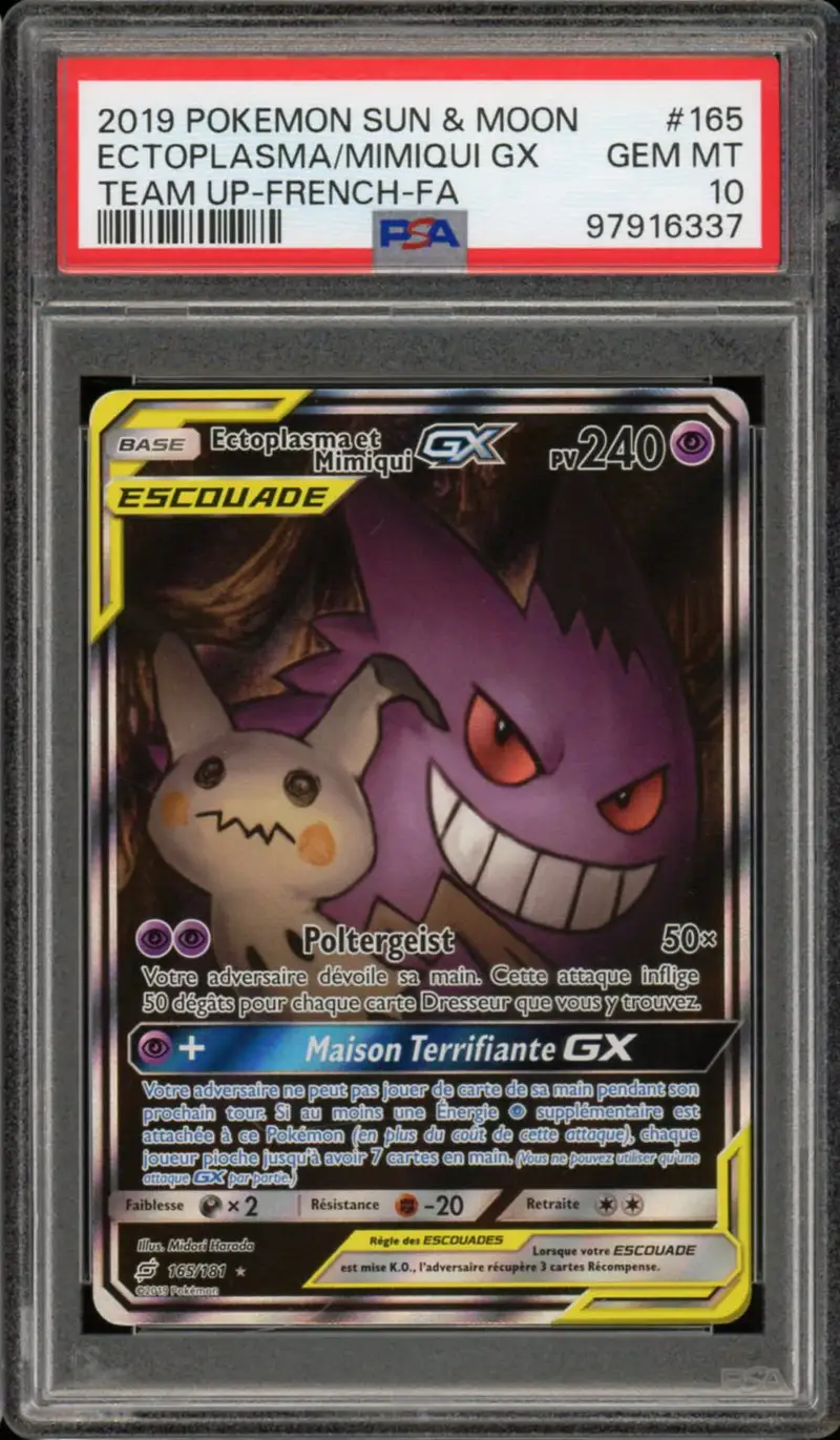 PSA 10 Ectoplasma et Mimiqui Gx