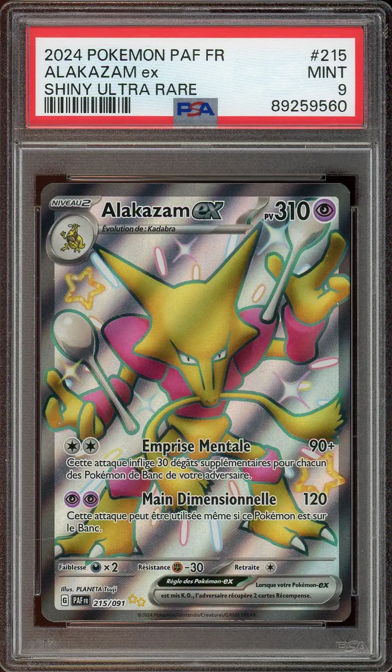 PSA 9 Alakazam Ex
